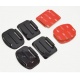 4 sets of holders with stickers GOPRO, SJCAM