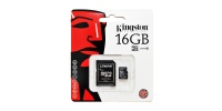 16 GB Micro SD memory card Kingston + SD Adapter, CLASS 10